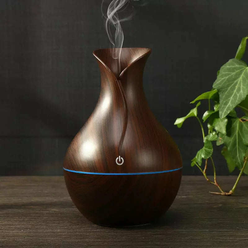 Umidificador e Difusor Silencioso para Ambientes - Madeira Escura Casa Elège