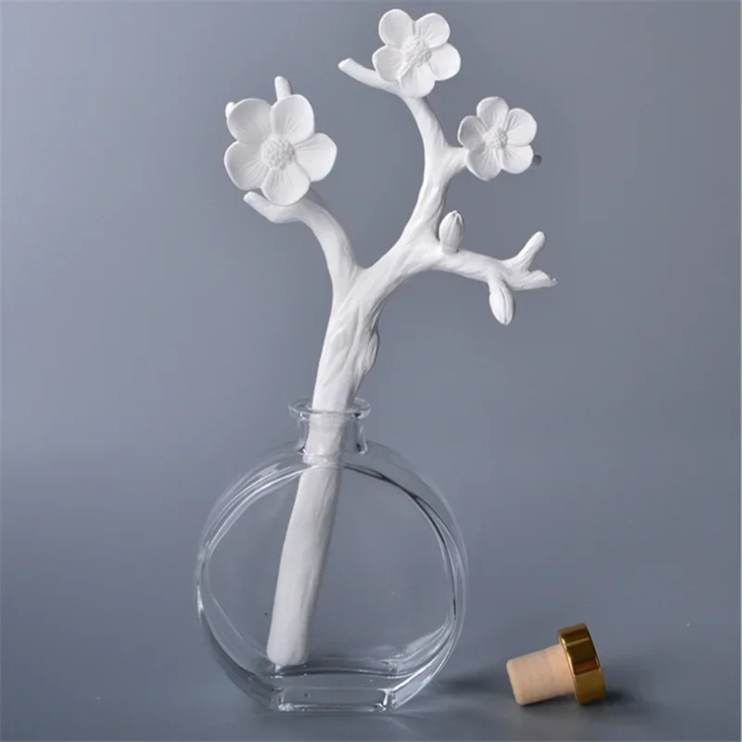 Vareta para Difusor em Cerâmica Formato de Flor Artesanal - 04 Casa Elège