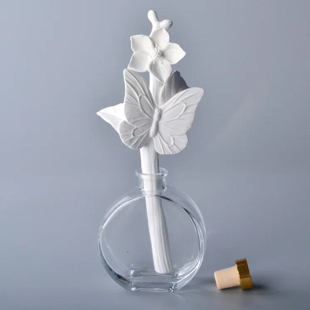 Vareta para Difusor em Cerâmica Formato de Flor Artesanal - 03 Casa Elège