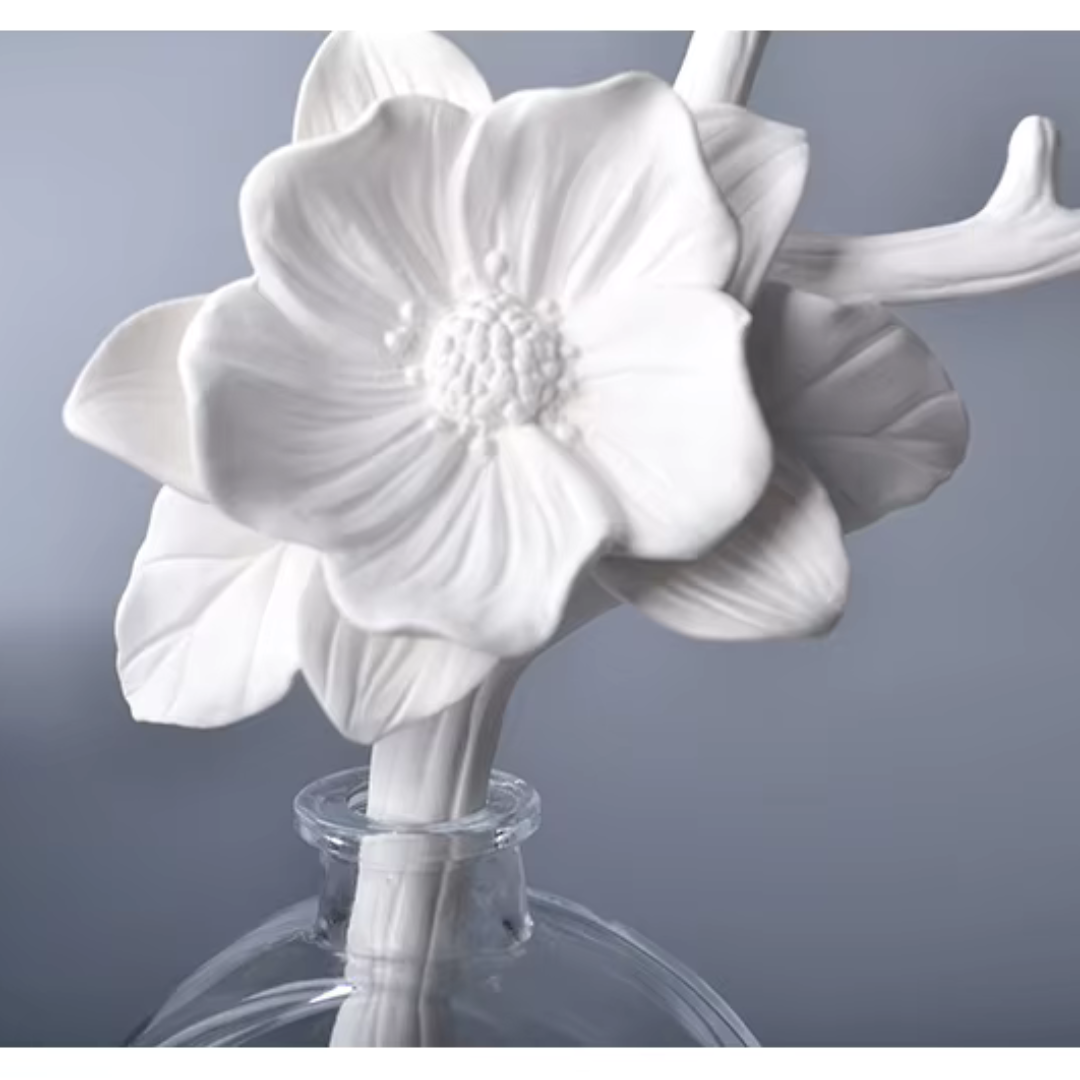 Vareta para Difusor em Cerâmica Formato de Flor Artesanal - Casa Elège