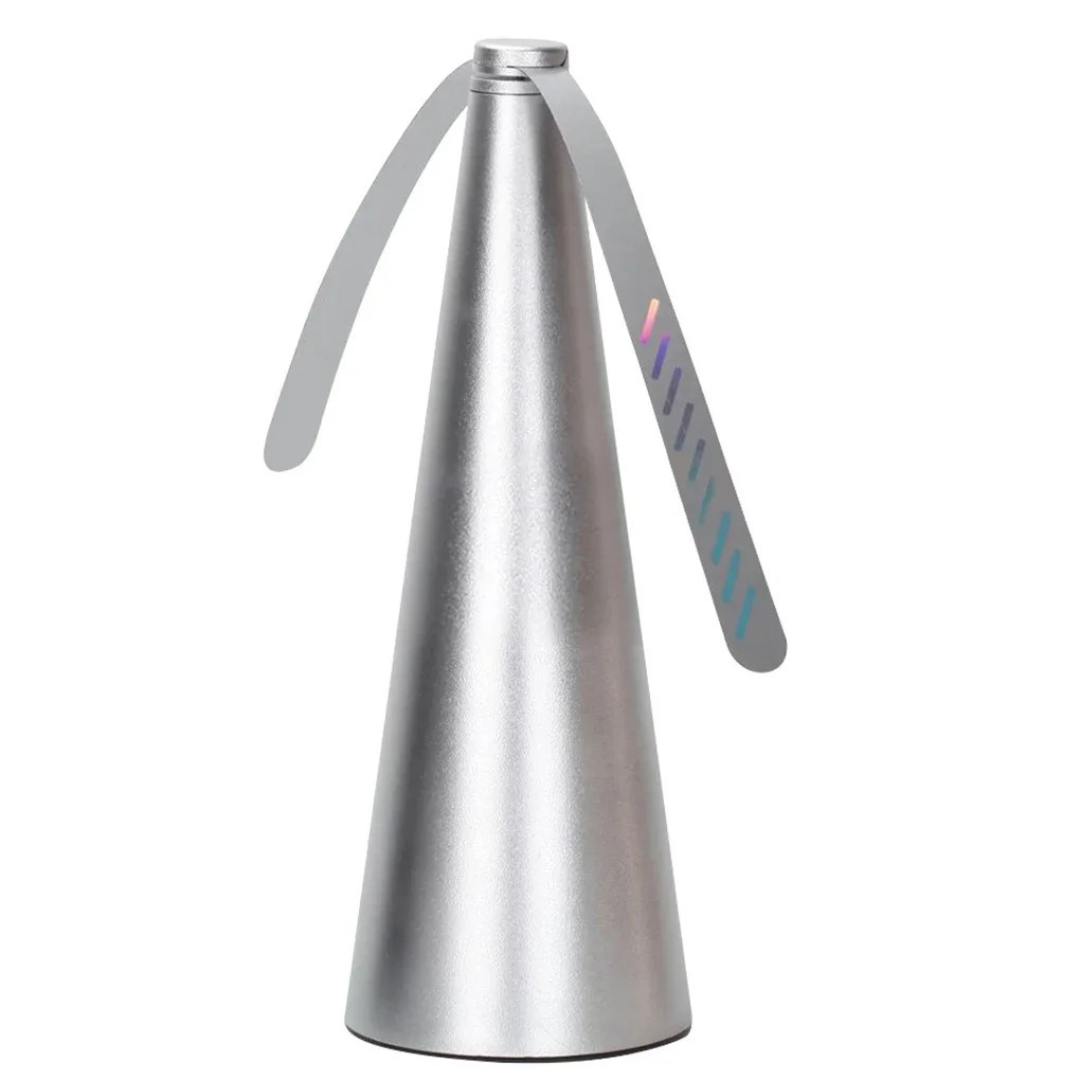 Ventilador de Mesa Repelente de Insetos Portátil Silencioso - Prata Casa Elège
