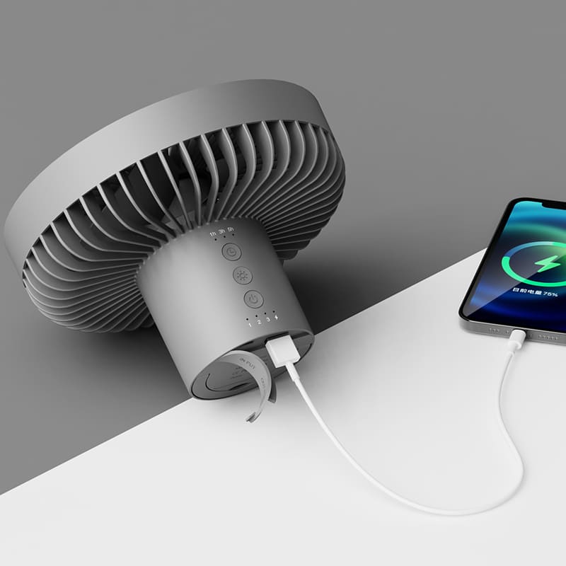Ventilador Portátil Recarregável De Coluna - Casa Elège