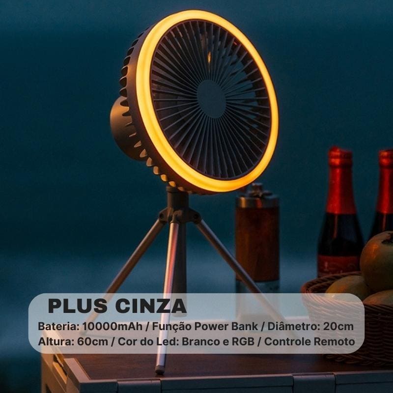 Ventilador Portátil Recarregável De Coluna - Casa Elège