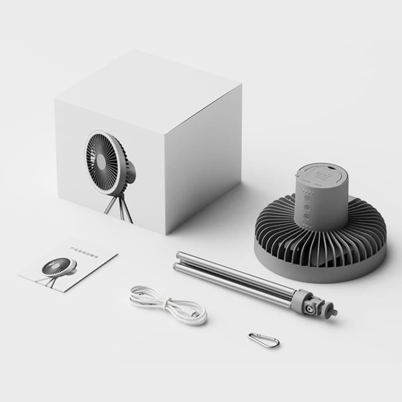 Ventilador Portátil Recarregável De Coluna - Casa Elège