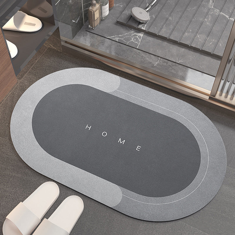 Tapete de Banheiro Antiderrapante Absorvente Premium - Estampado - Oval Casa Elège